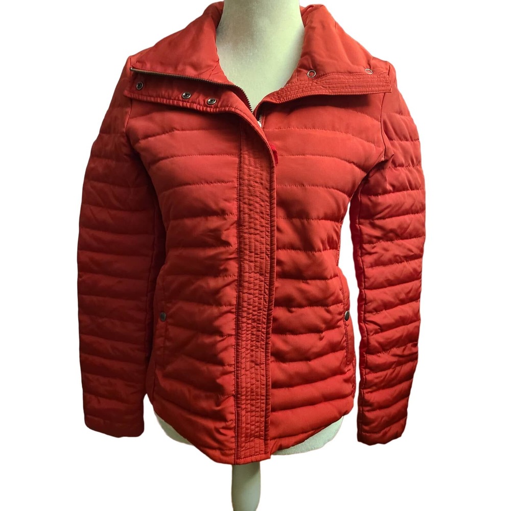 EUC Beautiful Cozy Loft Women's Red Puffer Jacket Size XS